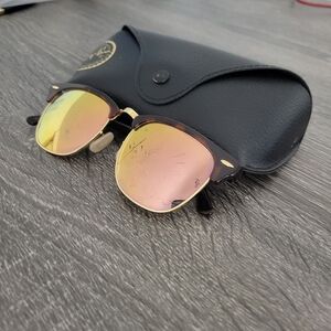 Ray-Ban CLUBMASTER RB3016 990/70  Sunglasses with case 51-21 145 3N SEE PHOTOS